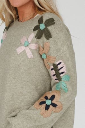 wild-blossom-embroidered-sweater-sage/Sage