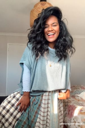 The Nest Moon Glow Texture Knit Top: undefined