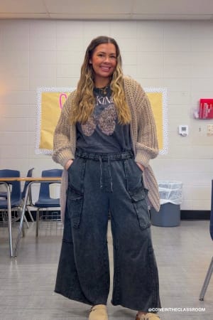 Game On Cargo Wide Leg Pant: undefined