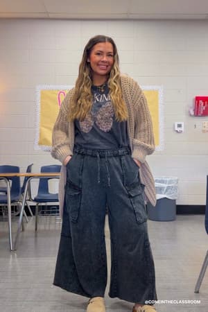 Game On Cargo Wide Leg Pant: undefined