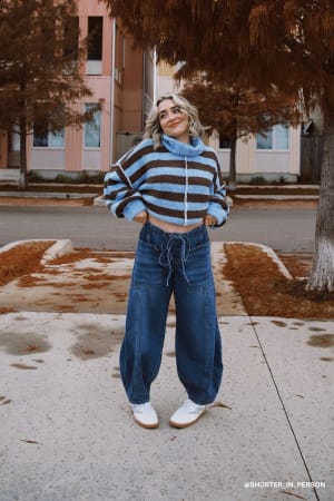 Above It All Barrel Jeans: undefined