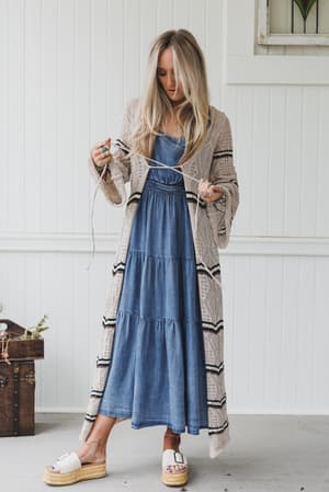 Crochet Breeze Cardigan Duster: undefined