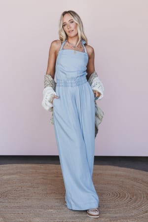 Sundrenched Halter Jumpsuit: undefined