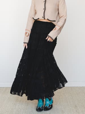 Eclipse Tiered Skirt - Black