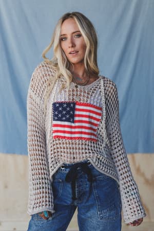 americana-flag-hoodie-beige/Beige