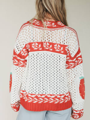 Love You Sweater - Red L / Red
