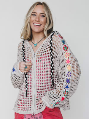 Color Maze Cardigan: undefined