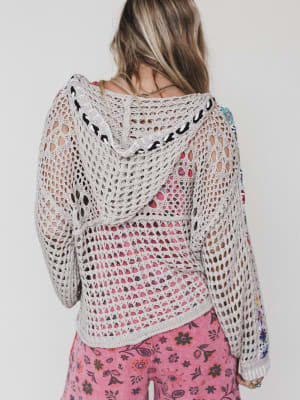 Color Maze Cardigan - Soft Beige L / Soft Beige