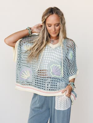 Seaside Trove Top - Seafoam/Banana S / Seafoam/Banana