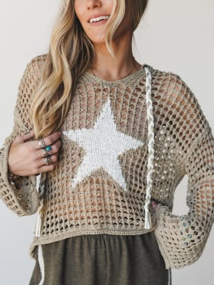 She's a Star Top - Olive L / Olive