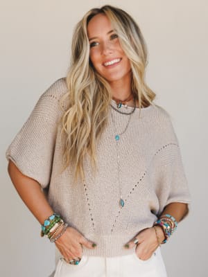 Somewhere Soft Sweater Top: undefined