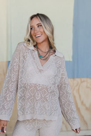 Wild Contrast V Neck Sweater: undefined