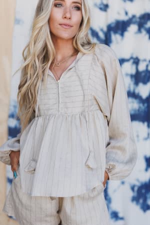 Easy Life Striped Top: undefined