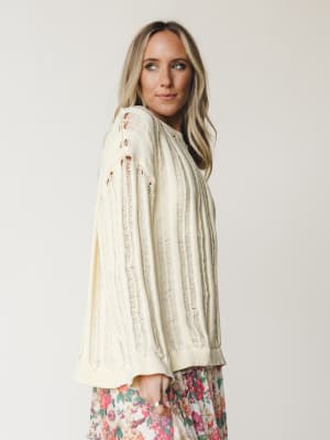 Through it All Sweater - Misted Yellow S / Misted Yellow