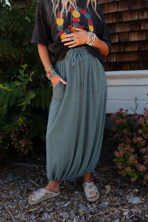 The Nest All In Drawstring Maxi Skirt: undefined