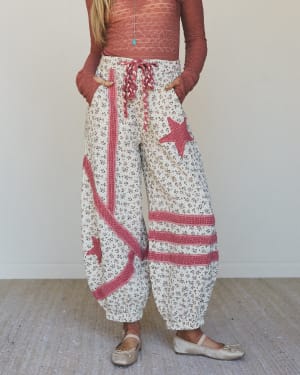 Star Child Pants - Ivory Hibiscus L / Ivory Hibiscus