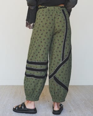 Star Child Pants - Moss Green Black L / Moss Green Black