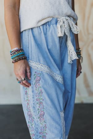 floral-drift-embroidered-pants-light-denim/Blue