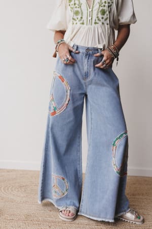 Peace + Florals Pants: undefined