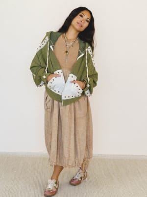 Cool Vines Jacket - Olive Camo M / Olive Camo