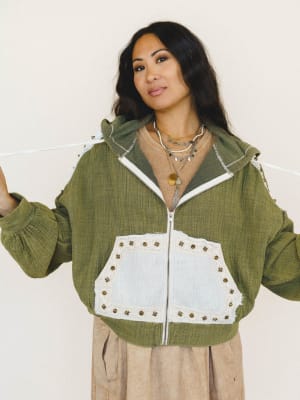 Cool Vines Jacket - Olive Camo M / Olive Camo