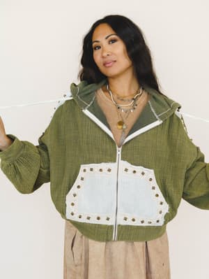 Cool Vines Jacket - Olive Camo M / Olive Camo