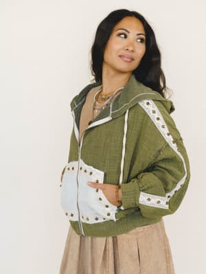 Cool Vines Jacket - Olive Camo M / Olive Camo