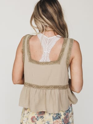 Tea Time Top - Tan Toffee L / Tan Toffee