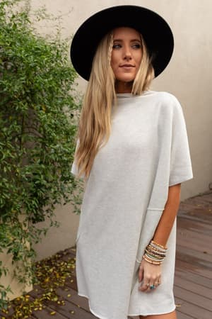 laid-back-luxe-dress-light-heather-gray/Light Heather Gray