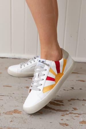 sun-rays-retro-sneakers-white/White