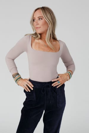 emmi-square-neck-long-sleeve-top-taupe/Taupe