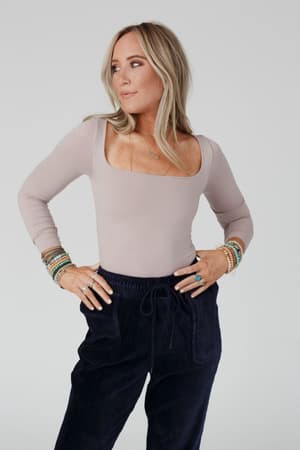 emmi-square-neck-long-sleeve-top-taupe/Taupe