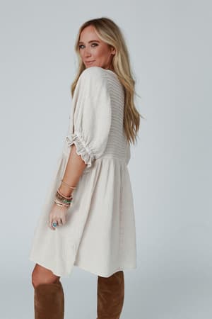 quinn-puff-sleeve-dress-natural/Natural