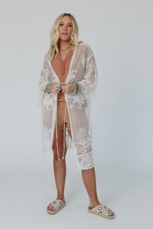 Butterfly Beach Kimono: undefined