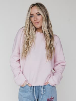 Still Mornings Sweater - Baby Pink L / Baby Pink