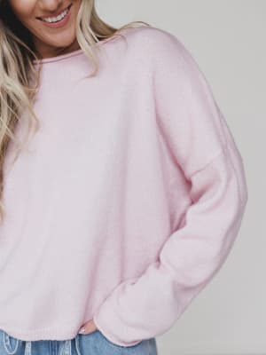 Still Mornings Sweater - Baby Pink L / Baby Pink