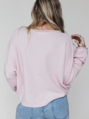 Still Mornings Sweater - Baby Pink L / Baby Pink