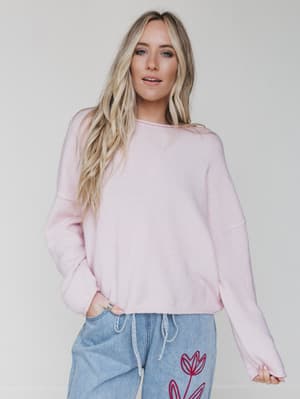 Still Mornings Sweater - Baby Pink L / Baby Pink