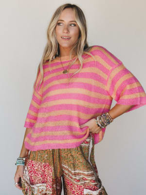 It's a Win Top - Orange Pink L / Orange Pink