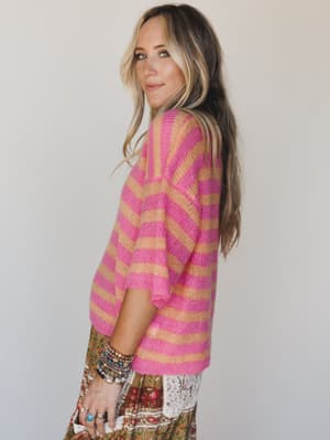 It's a Win Top - Orange Pink L / Orange Pink