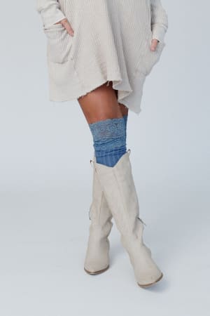 becca-knee-high-socks-blue/Blue