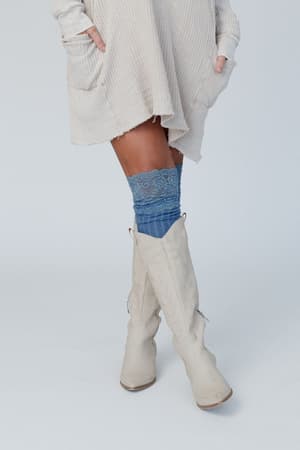 becca-knee-high-socks-blue/Blue