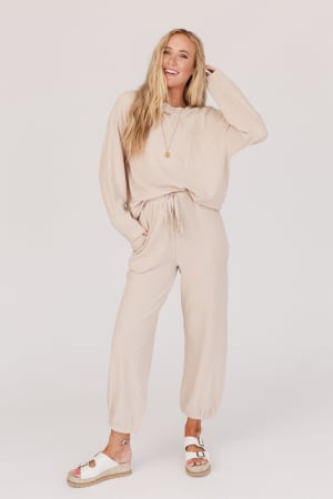 calling-the-shots-waffle-knit-set-beige/Beige