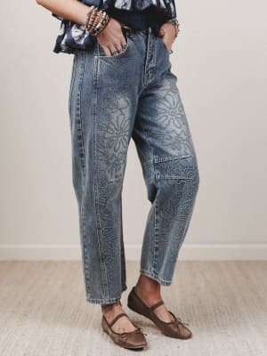 flower-power-barrel-jeans-denim/Denim