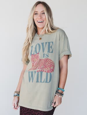 The Nest Love Is Wild Graphic Tee: undefined