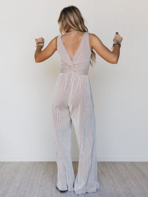 The Nest Alanis Textured Jumpsuit: undefined