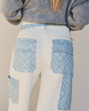 Two Cool Pants - Paisley Denim L / Paisley Denim