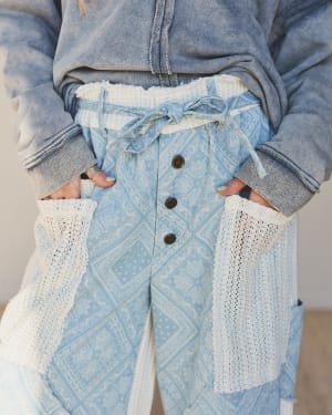 Two Cool Pants - Paisley Denim L / Paisley Denim