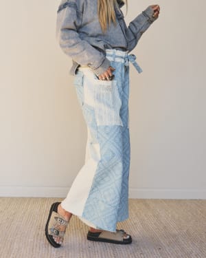 Two Cool Pants - Paisley Denim L / Paisley Denim