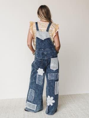 Flower Patch Overalls - Indigo S / Indigo